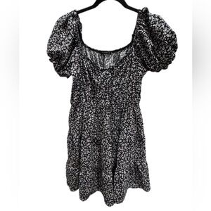 Women’s Hesperus Floral Black and White Women's Dress Size Large